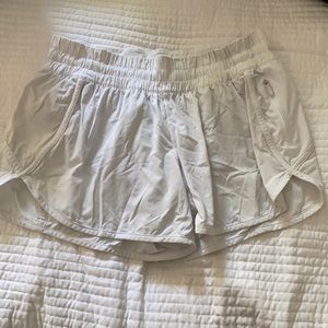White Lululemon Tracker Shorts- Size 10
